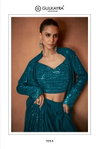 Vivah By Gulkayra Georgette Indo Western Lehenga Wholesale Shop In Surat

